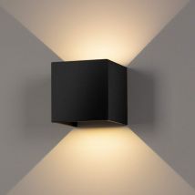 Rapanda - Applique Murale Interieur/Exterieur 12W,Lampe Murale led Etanche IP65 Réglable Lampe Up Down Design 3000K Blanc Chaud Appliques Murales