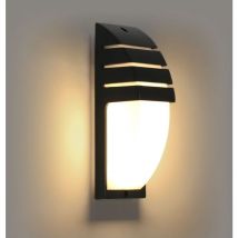 Goeco - Applique Murale Interieur/Exterieur, Noir 12W Appliques Murales led, IP65 Imperméable Lampe Murale Exterieur pour Cour, Jardin, Terrasse,