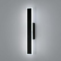 Applique Murale led Intérieur Noir 12W Moderne Design Rectangulaire Créatif Éclairage Mural à 3 Températures de Couleur pour Chambre Salon Escalier