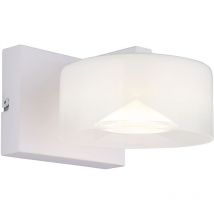 Globo Lighting - Applique murale lampe de salon lumière 1 lumière verre blanc led l 15 cm