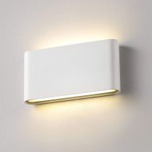 Applique Murale Led 12 W Étanche Ip65 Appliques Modernes En Aluminium Appliques Extérieures Design Haut Et Bas Foyer Washlight 1320lm (blanc Chaud) [