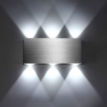 Umnuou - Applique Murale led 18W Intérieur Lampe Murale Moderne Carré Up Down en Aluminium Eclairage Décoration Lumière pour Chambre a Coucher Bureau
