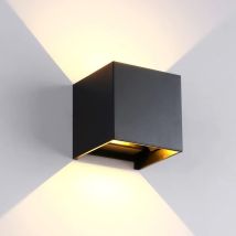 Umnuou - Applique murale led, Applique Murale imperméable à l'eau montée en Surface Appliques murales intérieures Salon Porche extérieur (6W Couleur