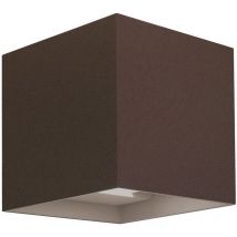 Bot Lighting - Applique murale led carrée avec faisceau réglable mod. Marbella couleur corten
