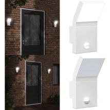 Applique murale LED d'extérieur avec capteurs blanc - Applique Murale Exterieure - Éclairage Extérieur - Luminaire Extérieur - Lampadaire Extérieur