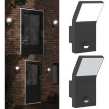 Applique murale led d'extérieur avec capteurs noir - Applique Murale Exterieure - Éclairage Extérieur - Luminaire Led - Lampadaire Extérieur - Sensor