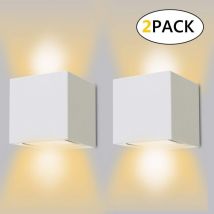 Langray - Applique Murale led Exterieur 12W Lampe Murale Interieur 3000K Blanc Chaud Design Etanche IP65 Applique Exterieure pour Salon Chambre -