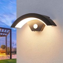 Applique Murale led Extérieur avec Détecteur de Mouvement, 24W Moderne Éclairage Mural Extérieur IP65 Etanche, Lampe Murale Exterieur avec Detecteur