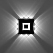 Denuotop - Applique Murale led Extérieur Intérieur Applique Murale 18W Étanche IP65 Applique Murale Noir Éclairage Mural pour Salle de Bain Couloir