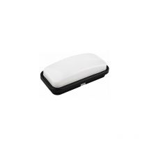 Applique murale led froide Matel ip65 rectangulaire noire 20w