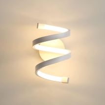 COMELY Applique murale LED intérieur, Lampe murale acrylique blanche, Lampe de mur créative 18W 3500K pour Couloir, Chambre, Salon 220V (lumière
