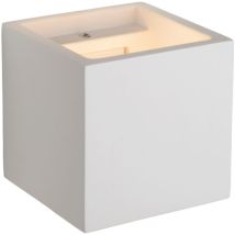 Applique murale Gipsy – 11,5 cm x 11,5 cm – Plâtre – Compatible LED – Luminaire d'intérieur