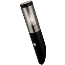 Searchlight - Applique murale lumineuse d'extérieur, torche murale en acier inoxydable, détecteur de mouvement de fumée noire, jardin