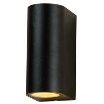 Applique murale Luna, éclairage extérieur, lampe de jardin, spot haut-bas, spot en aluminium + verre trempé, GU10