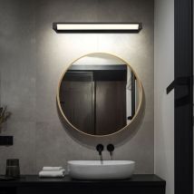 Applique murale miroir lumière applique salon lumière réglable noir led