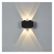 Applique Murale Moderne à Led Applique Murale D'Intérieur Noire Applique Murale En Aluminium, Lumière Chaude, 4W