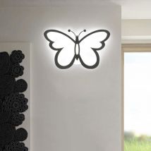 Lifcausal - Applique murale moderne à led en forme de papillon pour chevet, couloir, éclairage mural, décoration de la maison