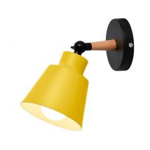 Norcks - Applique Murale Moderne En Bois Applique Murale Minimaliste Lampe Murale Rétro Nordique Pour Chambre à Coucher, Chevet, Bureau, Couloir E27