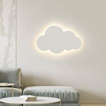 Applique murale moderne pour l'intérieur - abat - jour en acrylique avec led intégrées - changement de lumière tricolore