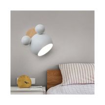 Treetalk - Applique murale nordique applique mickey en aluminium pour chambre d'enfants applique des luminaires muraux intérieurs modernes e27