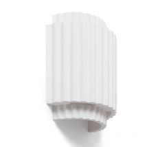 Ledkia - Applique Murale Plâtre Double Colum Blanc