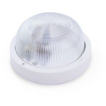 Applique murale ronde en thermoplastique E27 blanc GSC 0700646