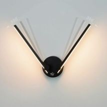 Applique Murale Salle De Bain Avec Interrupteur, 2 Ampoules, 12w, Led Pour Miroir Salle De Bain 73cm, Double Lumière Led, Bras Orientable 300°
