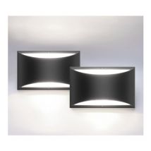 Applique murale salon et entrée,2 appliques intérieures, appliques en aluminium éclairées en haut et en bas,Lumière blanche