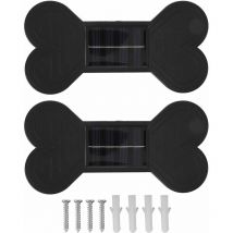 Applique Murale Solaire, 2 Ensembles d'appliques murales d'extérieur avec système de détection de lumière Intelligent avec Tube d'expansion pour