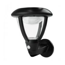 Ecolight - Applique murale solaire à led 0,55W 4000K IP44 étanche noir 95lm SOE-3 Eco Light