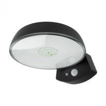 Applique Murale Solaire À Led 1,2w 4000k Ip65 Étanche Noir Soe-4 Eco Light