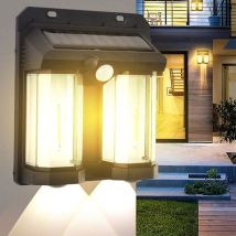 Applique murale solaire d'extérieur à induction pour le corps humain, lampe murale en tungstène à trois modes, éclairage nocturne pour jardin, villa,