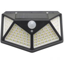 Applique murale solaire led avec capteur de lumière et de mouvement Projecteur led à batterie Ip4x 270 lumens, spot solaire.