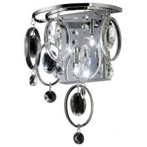 Inspired Solana Applique murale 3 lumières G4 chrome poli/cristal, non compatible LED/CFL