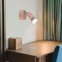 Applique murale spot lampe couleur pêche lampe de salon mobile h 8,5cm