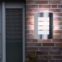 Applique murale veranda d'extérieur éclairage de parc en acier inoxydable IP44 lampe
