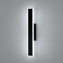 Lampada Da Parete Interno Led 12w, Design Rettangolare Moderno 3 Temperature Di Colore (3000k/4500k/6500k), Nero 31cm X 4cm Per Camera Da Letto 