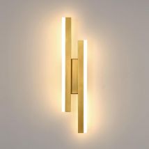 Goeco - Moderna lampada da parete a led, 16W Oro 3 temperature di colore Elegante lampada da parete a led per interni, lampada da parete a led