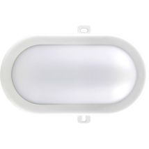 LUXFORM – Applique extérieure ovale blanche 8W 600lm – Aluminium, 240V, Blanc chaud, 170x95x85mm