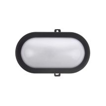 LUXFORM – Applique extérieure noire 8W 600lm – Plastique, Anthracite, Blanc chaud, 170x95x85mm