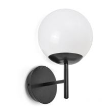 Novolux - Applique oxy E27 40W Cristal opalisé Noir