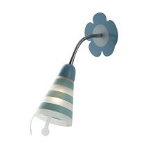 Applique per bambini fatina in metallo blu (1xE14) - Blu