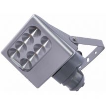 Applique a led per esterni facciate alu terrazze parchi faretti sensor lampada argento Lutec 6170-si-pir