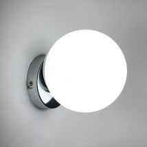 Applique per Interni Vetro Moderno Sferico Lampada da Parete Base E27 Per camere da letto, soggiorni, corridoi e disimpegni