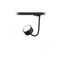 Wandleuchte pixie Schwanenhals für Gleis dreiphasig schwarz 230V led GX53 7W