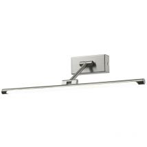 Italux - Garrix - Lampe pour tableau led moderne nickel satiné, blanc chaud 3000K 560lm