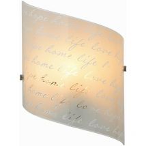 Frankystar - Applique rectangulaire en verre décoré 'Signa' L.22 cm x H.30 cm
