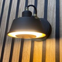 Applique ridley Noir et Or avec Ampoule GU10 led Blanc Chaud