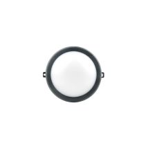 LUXFORM – Applique ronde noire 8W 600lm – Aluminium, 150x150x80mm, Blanc chaud, 240V – Applique extérieure