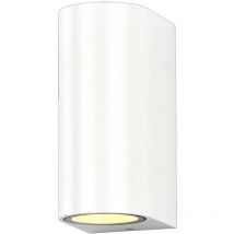 Applique Ronde Spot 2xGU10 Aluminium Blanche